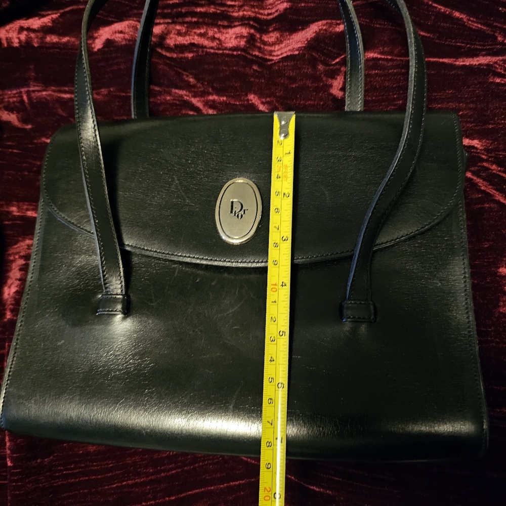 DIOR Vintage Black Leather Handbag - Picture 9 of 9